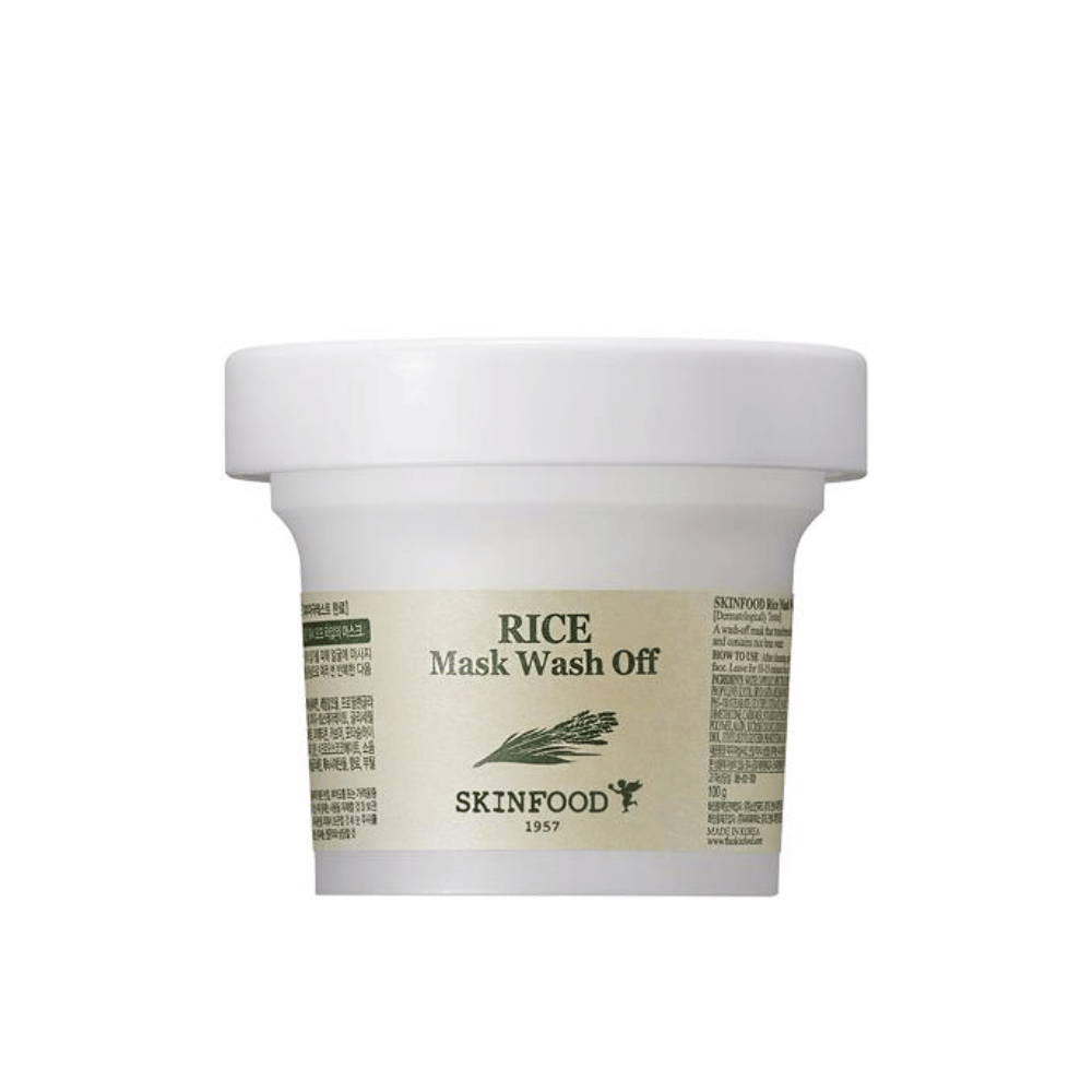 SKINFOOD Rice Mask Wash Off 120g – Mascarilla exfoliante facial by SKINFOOD – exfoliante facial coreano, size 120 g at Korean Glow