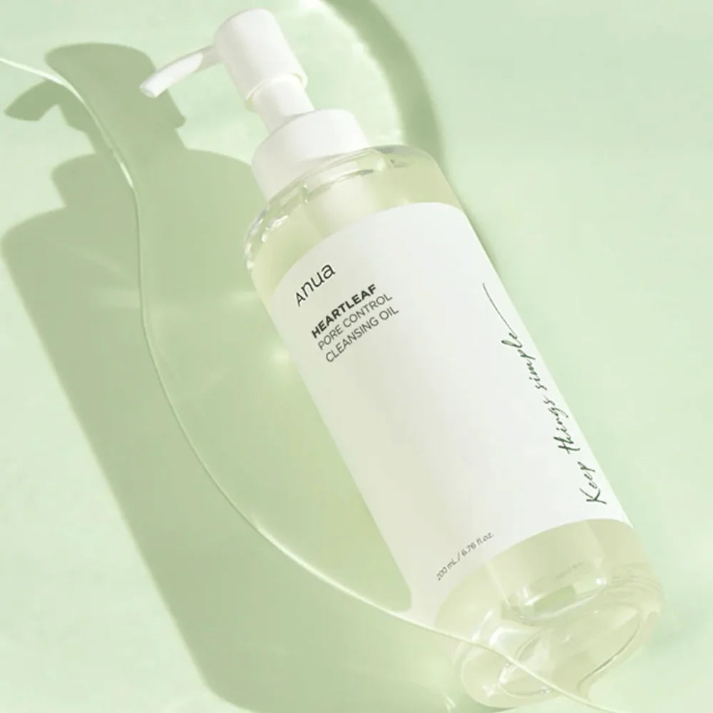 Anua Heartleaf Pore Control Cleansing Oil – Aceite Limpiador 200 ml by Anua – limpiador facial coreano, size 200 ml at Korean Glow