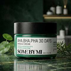Some By Mi AHA BHA PHA 30 Days Miracle Cream – 60 g by Some By Mi – exfoliante facial coreano, size 60 g at Korean Glow