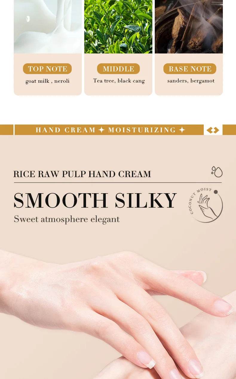 Bioaoua Rice Raw Pulpo Hand CREAM 30g - Korean Glow