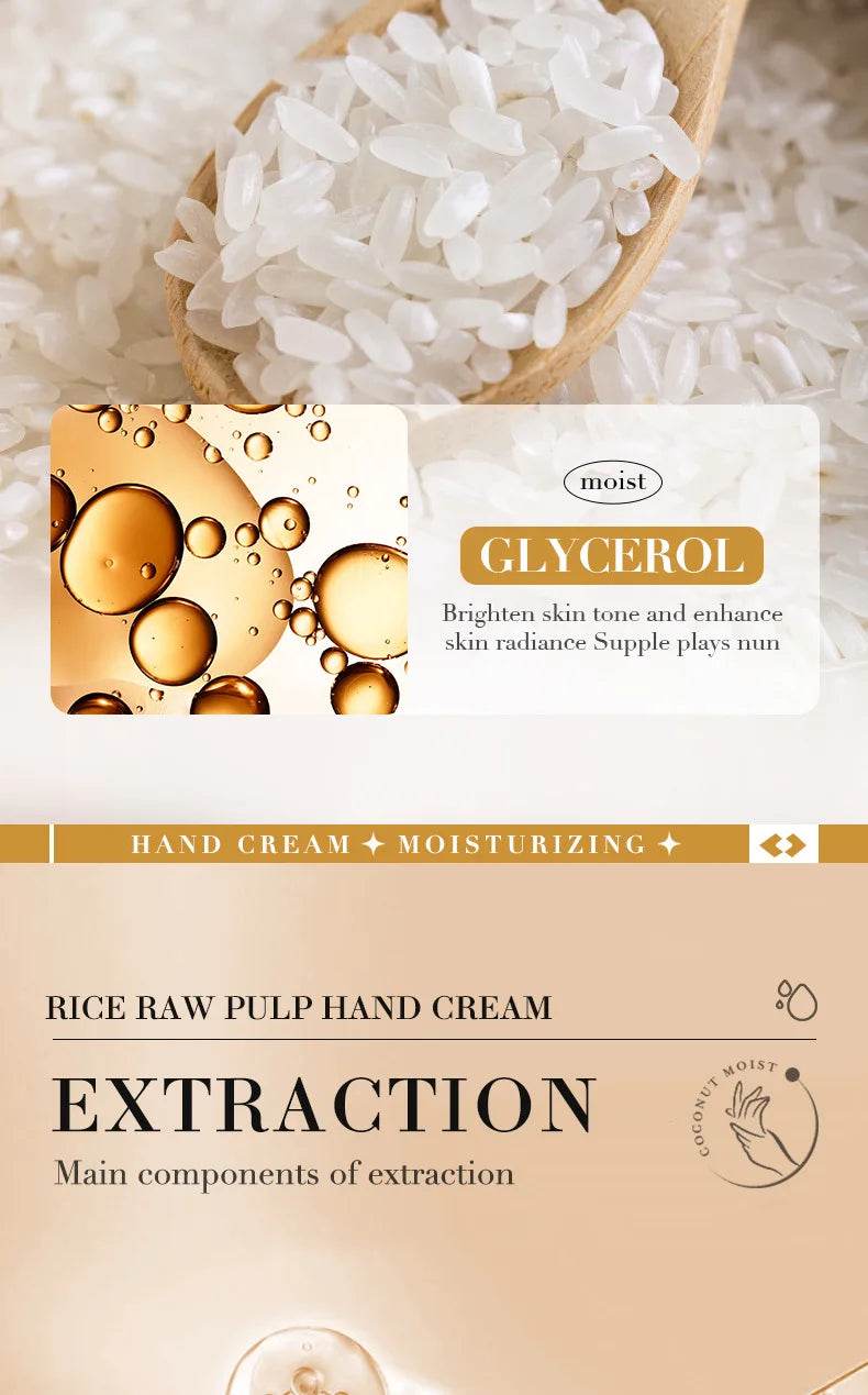 Bioaoua Rice Raw Pulpo Hand CREAM 30g - Korean Glow