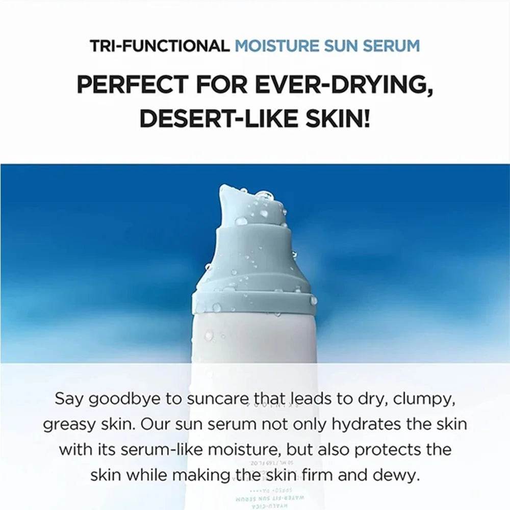 Madagascar Centella Hyaluronic Cica Water -Fit Sun Serum SPF50 ++Pa+++ - Korean Glow