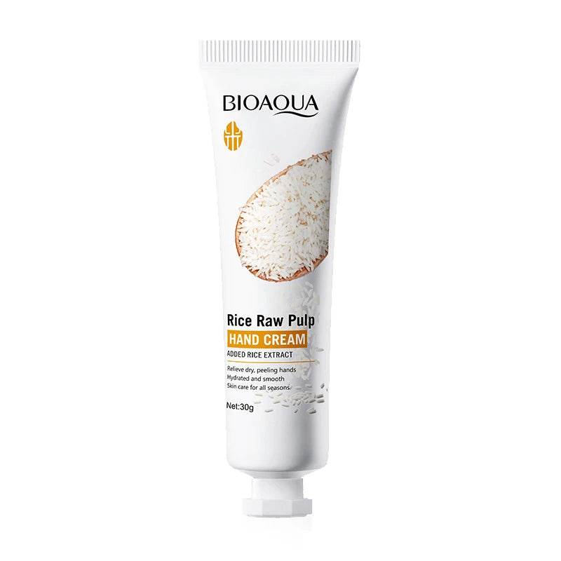 Bioaoua Rice Raw Pulpo Hand CREAM 30g - Korean Glow