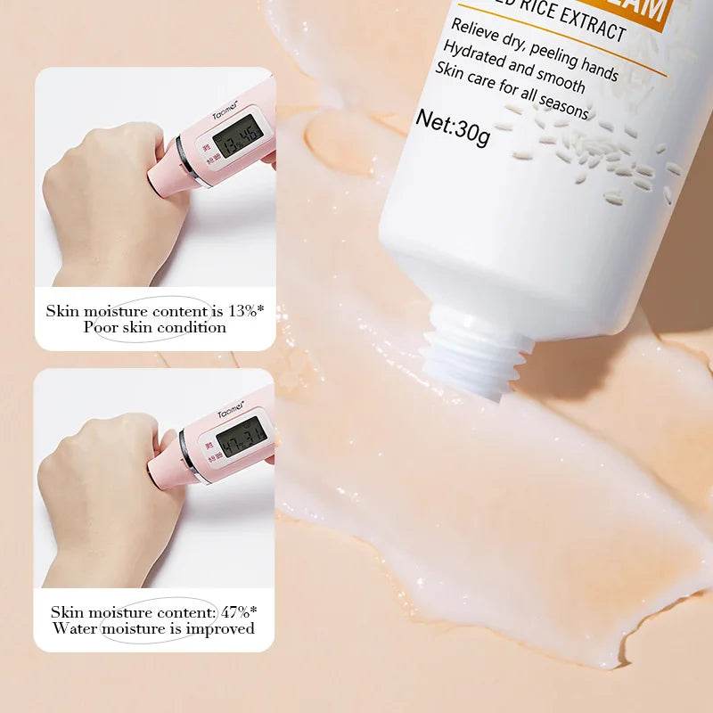 Bioaoua Rice Raw Pulpo Hand CREAM 30g - Korean Glow
