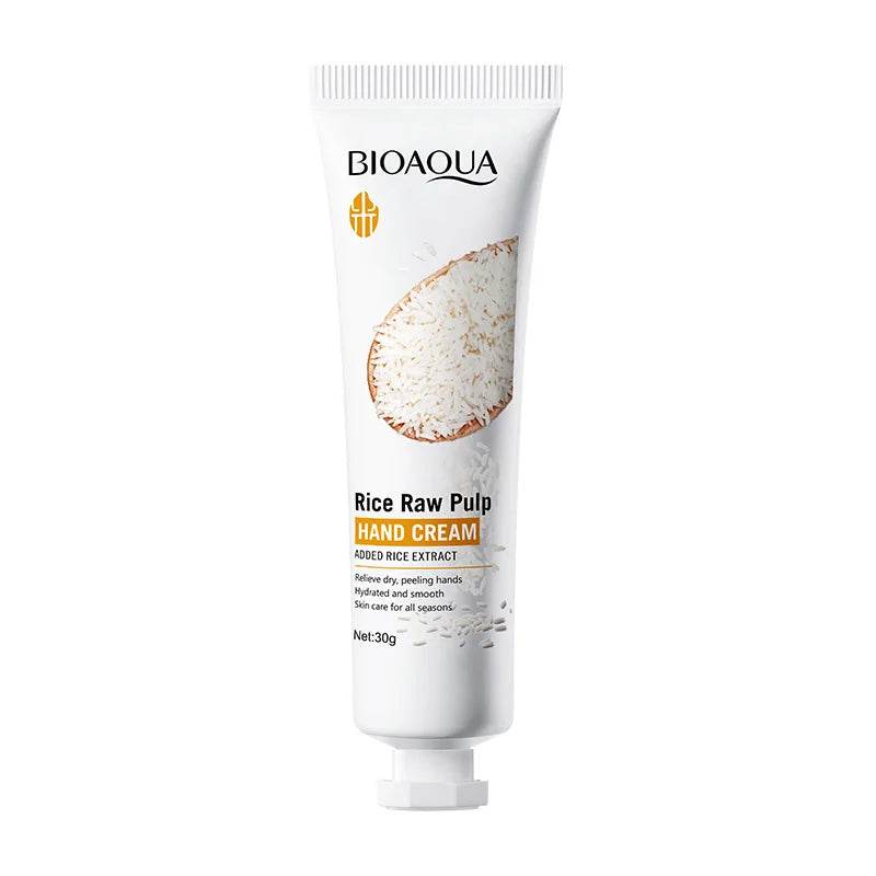 Bioaoua Rice Raw Pulpo Hand CREAM 30g - Korean Glow