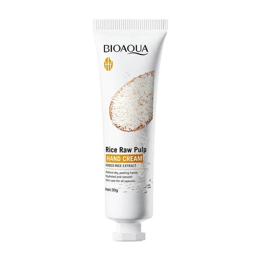 Bioaoua Rice Raw Pulpo Hand CREAM 30g - Korean Glow