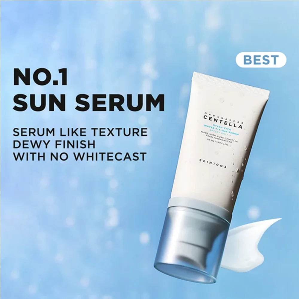 Madagascar Centella Hyaluronic Cica Water -Fit Sun Serum SPF50 ++Pa+++ - Korean Glow