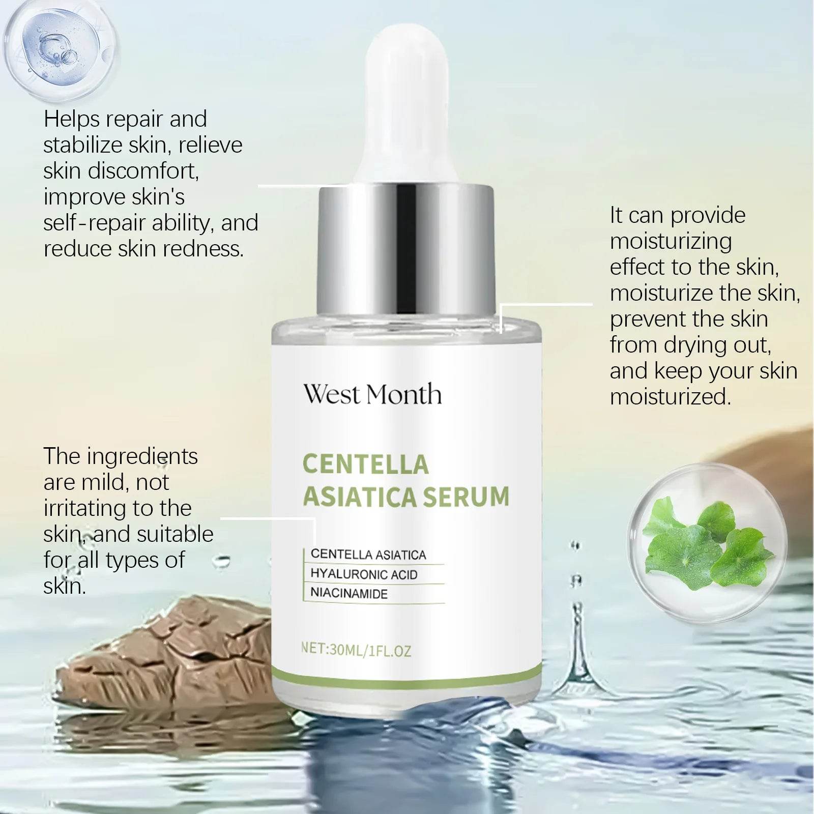 CENTELLA ASIÁTICA SERUM-30ML - Korean Glow