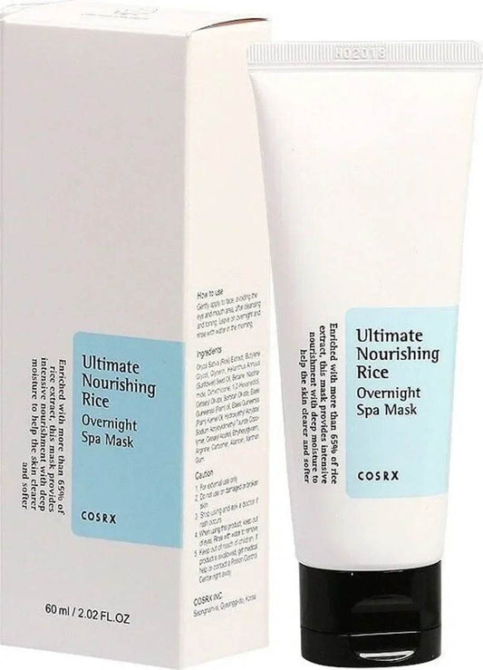 COSRX -Ultimate Nourishing Rice Overnight Spa Mask 60ml - Korean Glow