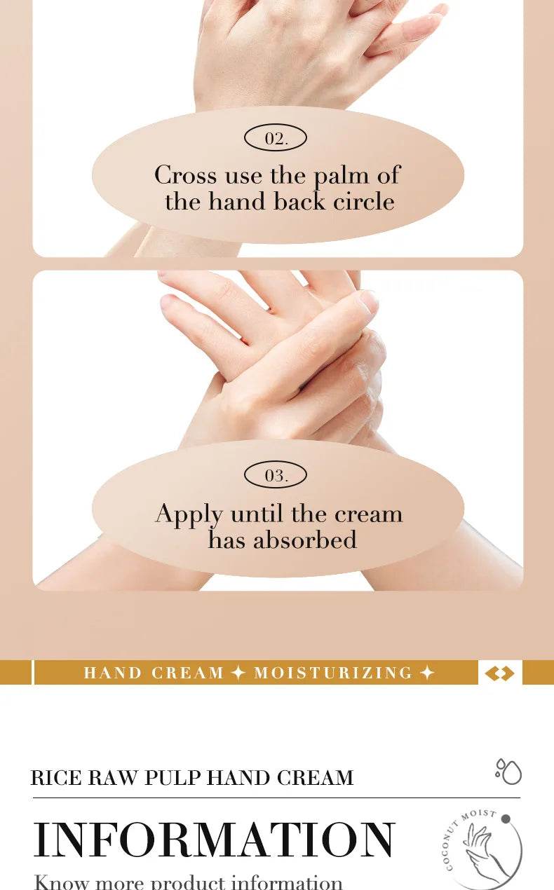 Bioaoua Rice Raw Pulpo Hand CREAM 30g - Korean Glow