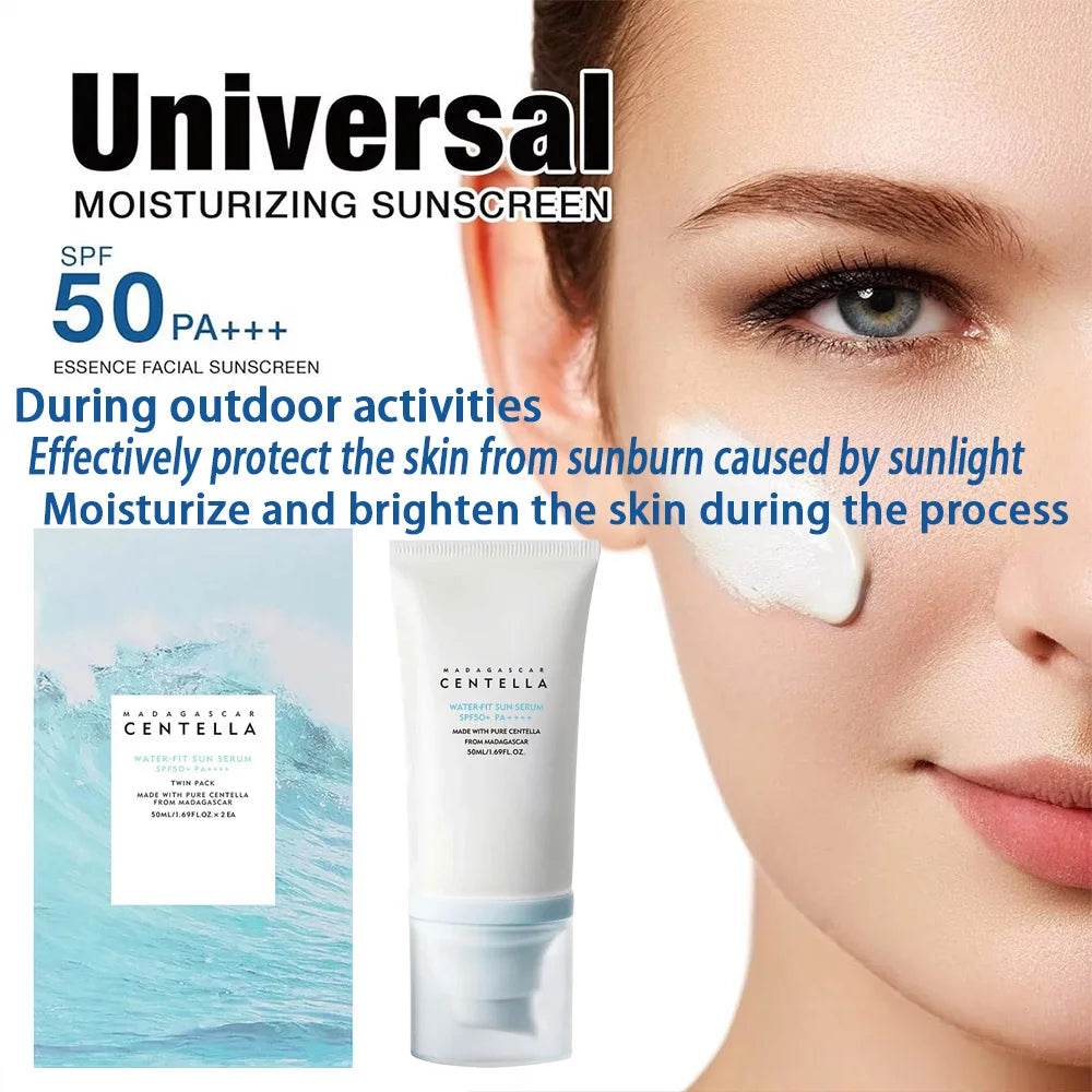 Madagascar Centella Hyaluronic Cica Water -Fit Sun Serum SPF50 ++Pa+++ - Korean Glow