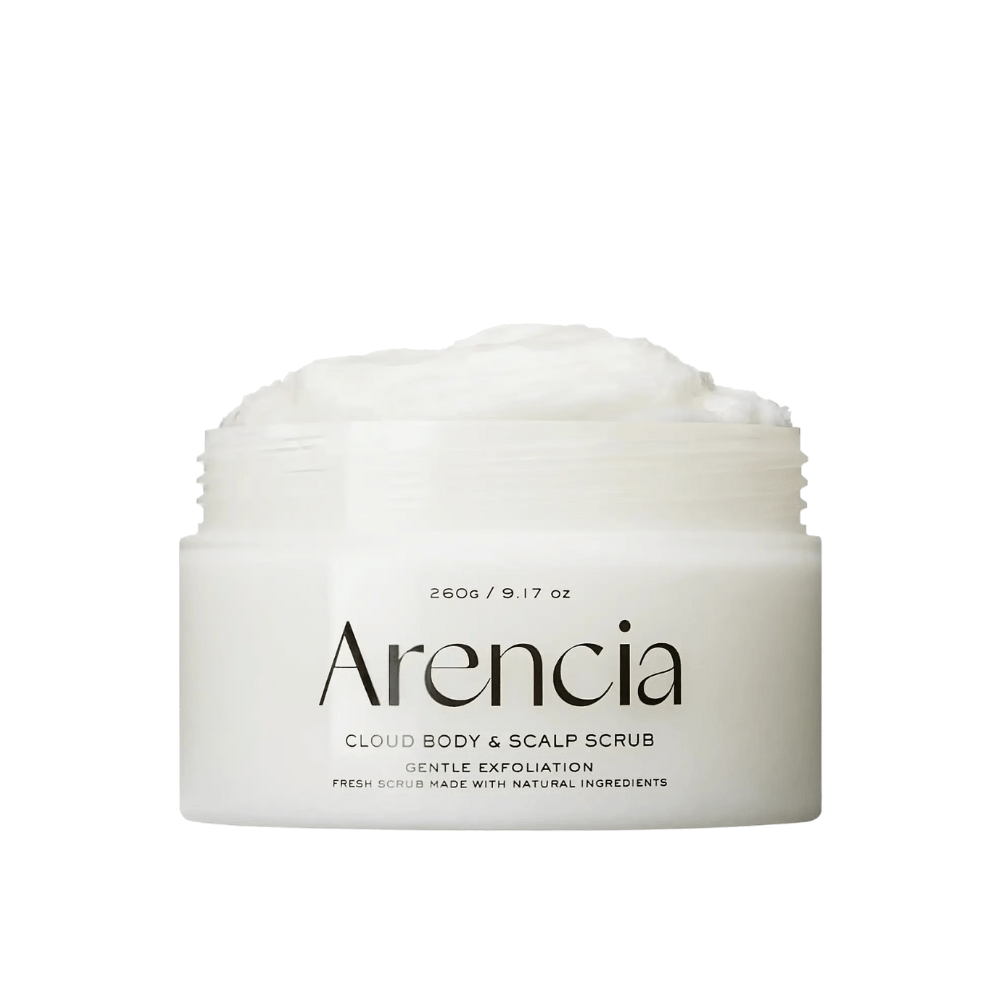 Arencia Fresh Cloud Scrub White Tea & Neroli 260g – Exfoliante corporal coreano by Arencia – exfoliante facial coreano, size 260 g, color White at Korean Glow