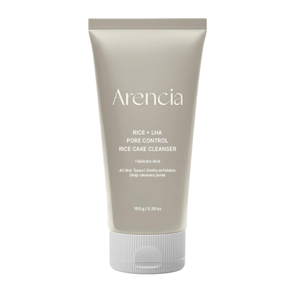 Arencia Rice + LHA Pore Control Rice Cake Cleanser 150g – Limpiador exfoliante facial by Arencia – exfoliante facial coreano, size 150 g at Korean Glow