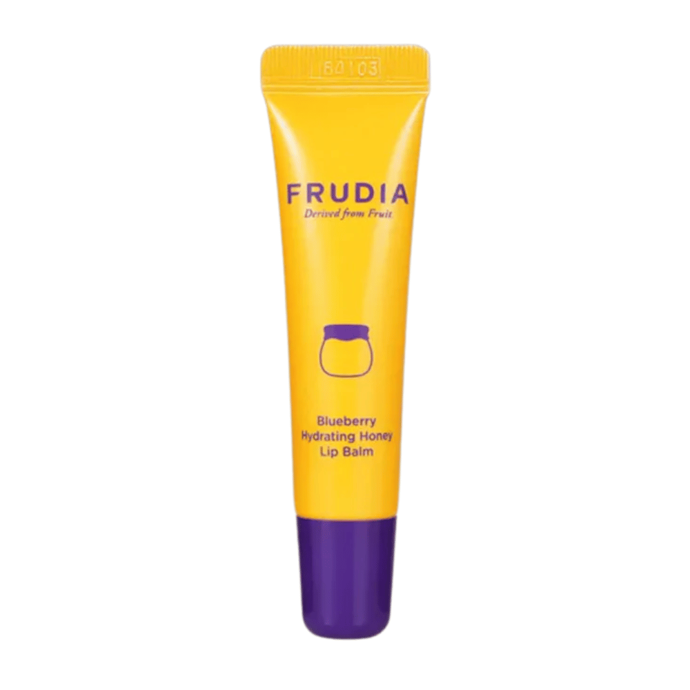 FRUDIA Blueberry Hydrating Honey Lip Balm – Bálsamo Labial Hidratante 10 ml by FRUDIA – bálsamo labial coreano, size 10 ml, color Berry at Korean Glow