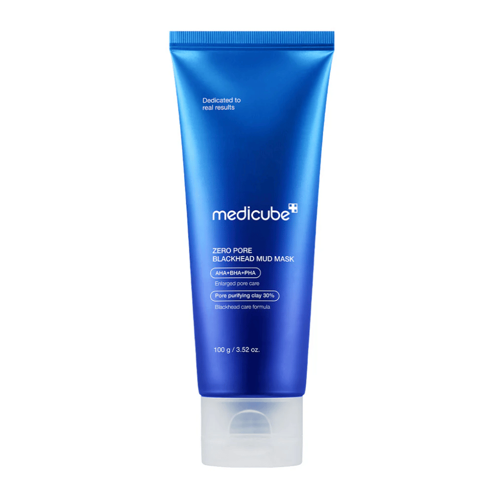 Medicube Zero Pore Blackhead Mud Mask 100g – Mascarilla exfoliante facial by Medicube – exfoliante facial coreano, size 100 g, color Black at Korean Glow