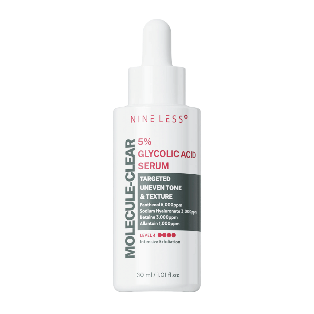 NINELESS Molecule-Clear 5% Glycolic Acid Serum 30ml – Sérum exfoliante facial by NINELESS – exfoliante facial coreano, size 30 ml, color Clear at Korean Glow