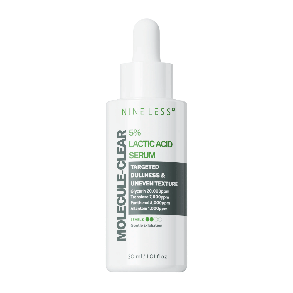 NINELESS Molecule-Clear 5% Lactic Acid Serum 30ml – Sérum exfoliante facial by NINELESS – exfoliante facial coreano, size 30 ml, color Clear at Korean Glow