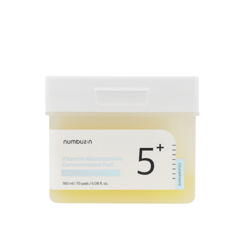 Numbuzin No.5 Vitamin-Niacinamide Concentrated Pad (70 pads) – Pads exfoliantes coreanos by Numbuzin – exfoliante facial coreano, size 70 pads at Korean Glow