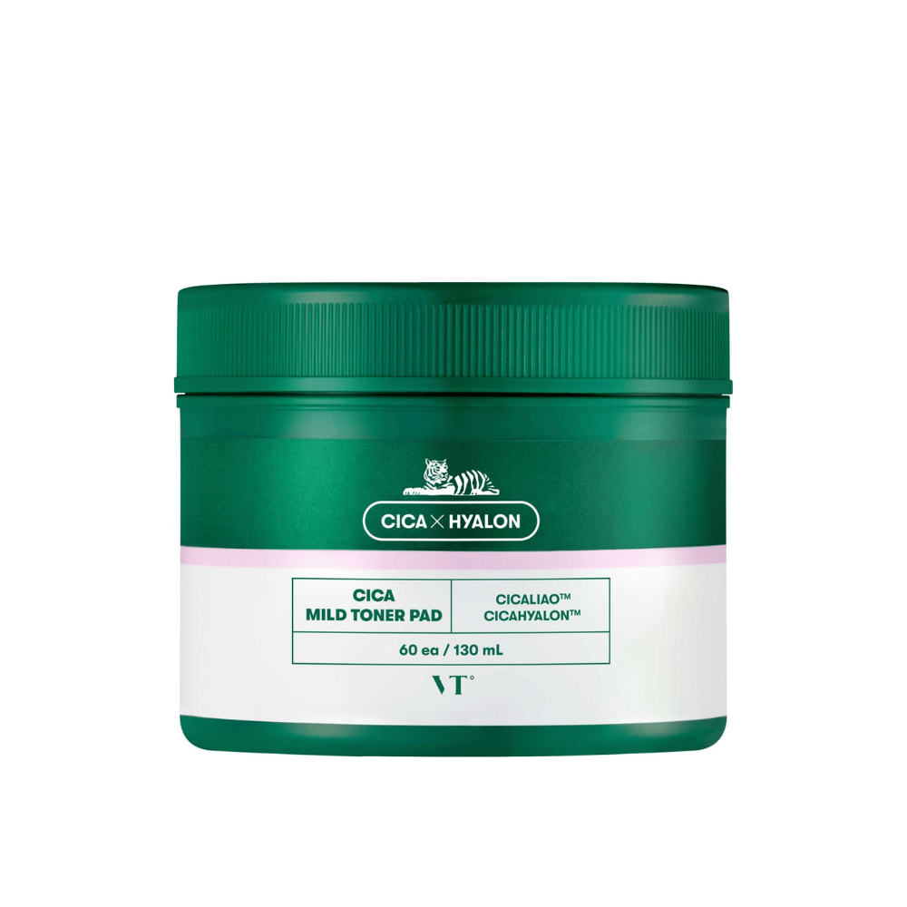 VT Cosmetics Cica Mild Toner Pad 60 pcs – Pads exfoliantes coreanos by VT Cosmetics – exfoliante facial coreano, size 60 pcs at Korean Glow